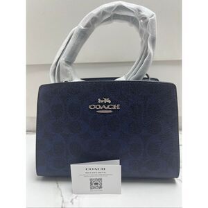 🔥🎁NWT! Coach Gia Crossbody Bag In Sig Canvas Silver CCK70 Msrp:$298.00